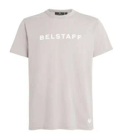 Belstaff Cotton Logo T-shirt In Gray