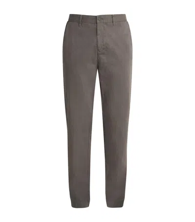 Belstaff Cotton Rally Chino Trousers In Grey
