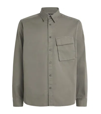 Belstaff Cotton Scale Shirt In Green