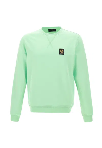 Belstaff Cotton Sweatshirt In Green