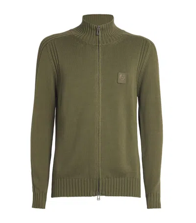 Belstaff Cotton Watch Cardigan In Green