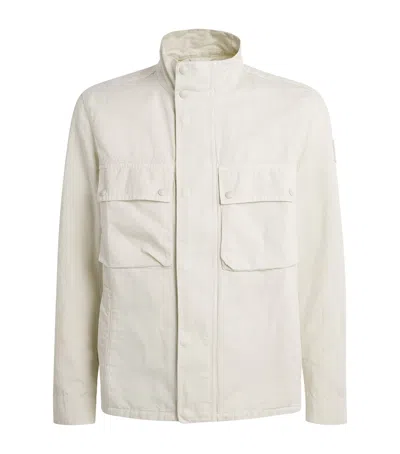 Belstaff Cotton-linen Hayfield Field Jacket In Neutral
