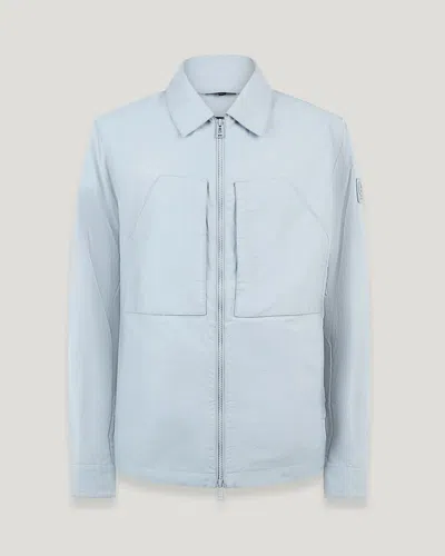Belstaff Cover Overshirt Nylon Shell In Blue