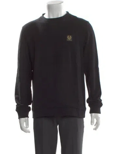 Pre-owned Belstaff Crew Neck Long Sleeve Sweatshirt In Black
