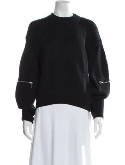 Pre-owned Belstaff Crew Neck Long Sleeve Sweatshirt In Black