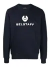 Belstaff Signature Crewneck Sweatshirt In Azul Oscuro