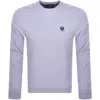 Belstaff Crew Neck Sweatshirt Pale Heather In Purple