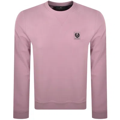 Belstaff Crew Neck Sweatshirt Pink