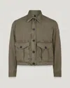 Belstaff Cs60 Cropped Jacket In Surplus Green