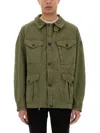 Belstaff Military Style Jacket Adjustable Cuffs In Green