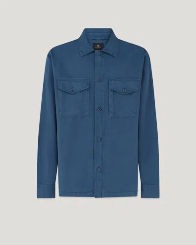 Belstaff Cs60 Overshirt In Insignia Blue