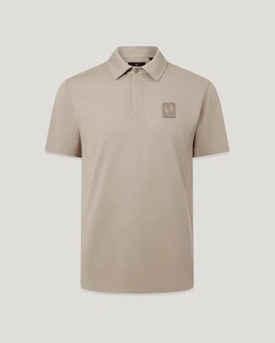 Belstaff Curator Polo Cotton Pique In Animal Print