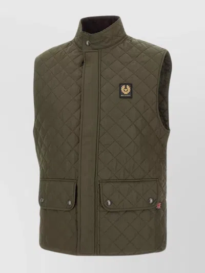 Belstaff Icon Steppweste Für Herren Quilted Recycled Nylon In Green
