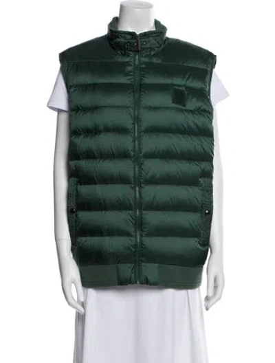 Pre-owned Belstaff Down Puffer Vest In Green