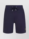 Belstaff Drawstring Waist Shorts Side Back Pockets In Blue