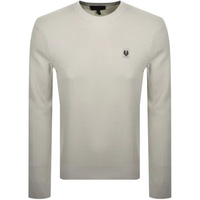 Belstaff Drift Silk Blend Jumper Stone Beige