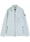 Belstaff Drome Cotton-blend Overshirt In Blue