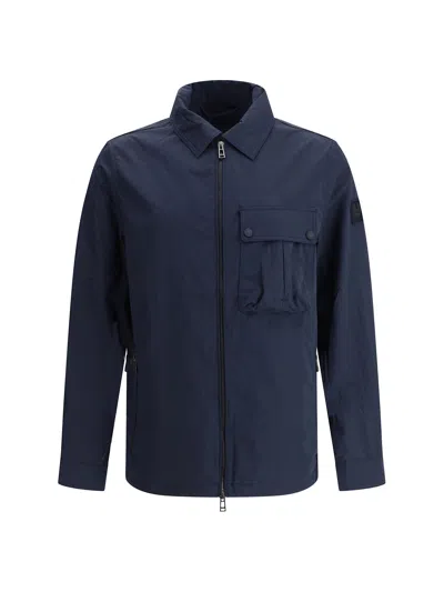 Belstaff Adjustable Fit Utility Jacket In Dark Ink