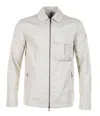 Belstaff Drome Overshirt Cement Grey In White