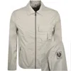 Belstaff Drome Overshirt Cement Grey In Gray