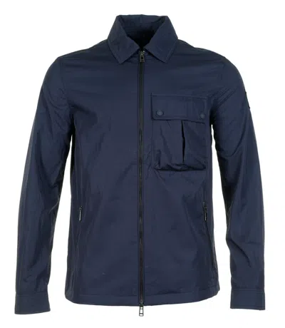 Belstaff Drome Overshirt Dark Ink In Blue