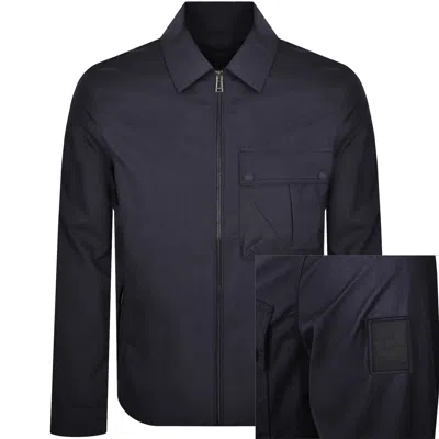Belstaff Drome Overshirt Dark Ink In Blue
