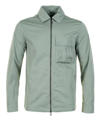 Belstaff Drome Overshirt Sage Green