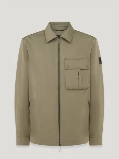 Belstaff Drome Overshirt In Surplus Green