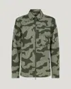 Belstaff Drome Overshirt In Surplus Green / Washed Black