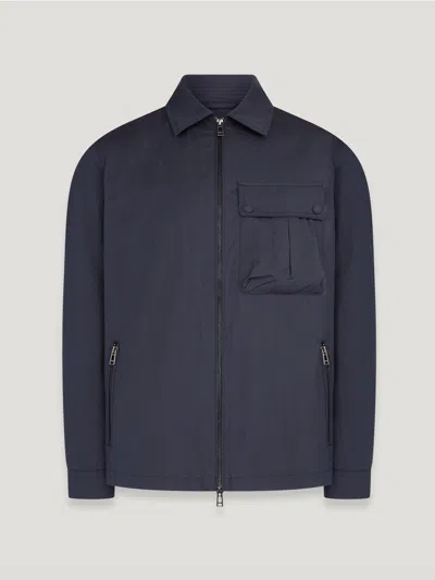 Belstaff Drome Overshirt In Dark Ink