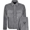Belstaff Fallgate Corduroy Overshirt Tornado Grey In Gray