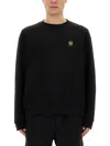 Belstaff Felpa Con Patch Logo In Black