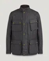 Belstaff Waxed Cotton Fieldmaster Jacket In Green