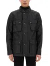 Belstaff Man Jacket Black Size 46 Cotton In Black