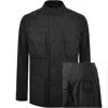 Belstaff Fieldmaster Jacket Charcoal Black In Black