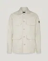 Belstaff Forge Overshirt In Stone Beige