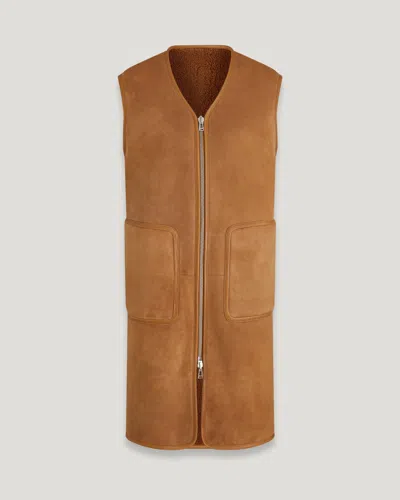 Belstaff Foundry Reversible Waistcoat In Cork