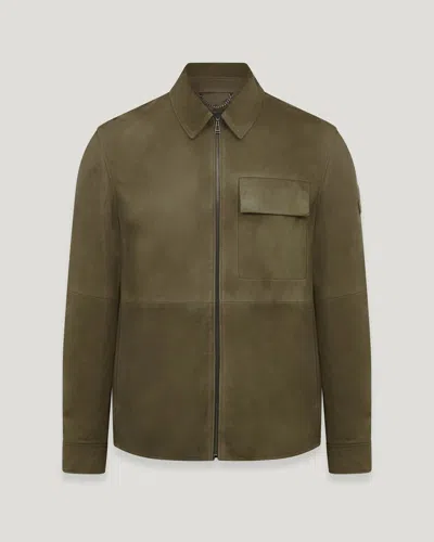 Belstaff Frame Overshirt In Army Olive