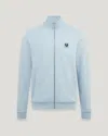 Belstaff Full Zip Sweatshirt In Sky Blue