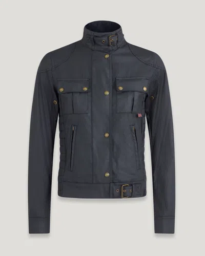Belstaff Gangster Jacket In Dark Navy