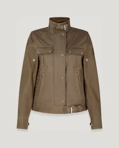 Belstaff Gangster Jacket In Dark Pumice