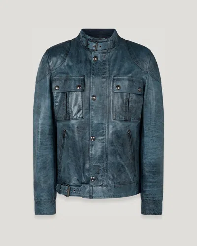 Belstaff Gangster Jacket In Insignia Blue