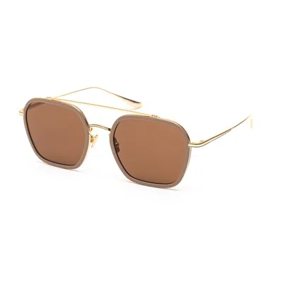 Belstaff Gold Titanium Sunglasses In Brown