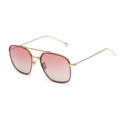 Belstaff Gold Titanium Sunglasses In Pink