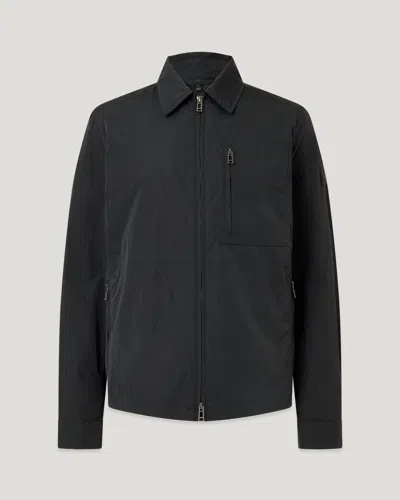 Belstaff Grid Overshirt Alpha Nylon In Black
