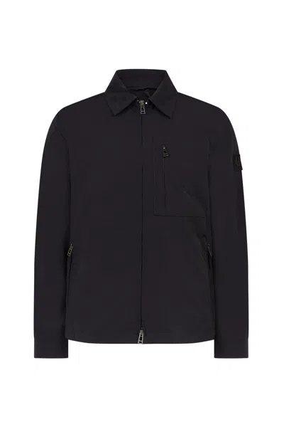 Belstaff Grid Overshirt In Black