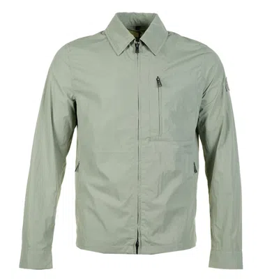 Belstaff Grid Overshirt Lichen In Green