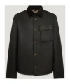 Belstaff Blue Merino Wool Jackets In Black