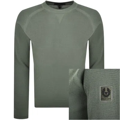 Belstaff Guide Crew Neck Jumper Green