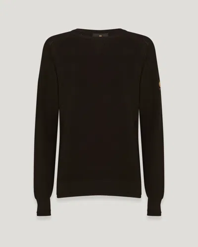 Belstaff Guide Crewneck Jumper In Black
